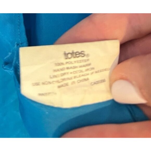 Vintage Alorna Raincoat Plus Size 15 / 16 Teal Turquoise With Totes Head Scarf - Picture 7 of 12